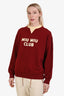 Miu Miu Red 'Miu Miu Club' Sweatshirt Size XS