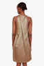 Brunello Cucinelli Bronza Silk Halter Midi Dress Size XS