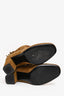 Saint Laurent Brown Suede Fringe Lace Up Bootie Size 36.5