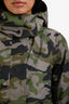 Canada Goose Green Nylon Camouflage Midi Rain Jacket Size XS