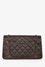 Pre-loved Chanel™ Brown Caviar Leather 2.55 226 Jumbo Double Flap Bag