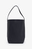The Row Navy Grained Calfskin Large NS Park Tote Bag