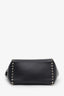 Valentino Black Calfskin Leather Small Rockstud Tote Bag with Strap