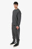 Moncler Grey Wool Crewneck and Joggers Set Size L Men's