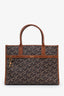 Versace Brown Saffiano Leather Shoulder Bag with Strap