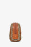 Gucci Tan Monogram Canvas Leather Mini Cosmetic Pouch
