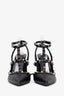 Valentino Black Leather Rockstud Caged Heels Size 37.5