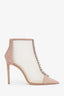 Jimmy Choo Beige Suede Crystal Embellished Bing 100 Heeled Boot Size 39