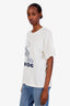 Rhude Cream Cotton Logo T-Shirt Estimated Size L