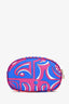 Emilio Pucci Blue/Multicolour Nylon Patterned Cosmetic Bag
