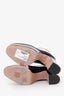 Valentino Black Patent Leather 'Tan-Go' Platform Heels Size 39