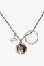 Louis Vuitton Silver Tone Monogram Charms Necklace
