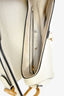 Christian Dior 2021 White Grained Calfskin Leather Saddle Medium Bag