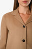 Theory Camel Wool Cashmere Cropped Jacket Size 2