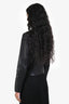 Maje Black Lambskin Leather Jacket Size 36