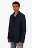 Comme des Garcons Blue Nylon Button Up Shirt Jacket Size L Mens