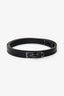 Hermès 2010 Limited Edition So Black Leather Double Buckle Kelly Belt Size 90