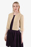 Chloe Vintage Beige Flax Jacket Size XS