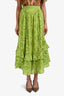 Rococo Sand Green Eyelet Maxi Skirt Size S