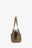 Cartier Gold/Brown Suede Leather La Dona Shoulder Bag