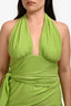 Baobab Green Glittered Wrap Around 'Sierra' Mini Dress Size L
