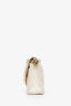 Pre-loved Chanel™ 2004-2005 White Lambskin Medium Classic Refurbished Double Flap