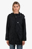 Moncler Black Zip Up Hooded Windbreaker Size 1