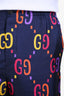 Gucci Blue/Multicolour Nylon GG Shorts Size 44 Mens
