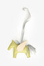 Hermès 2021 Yellow/Pale Blue Rodeo Pegase PM Bag Charm
