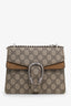 Gucci Beige Canvas Leather Mini Dionysus Chain Shoulder Bag