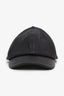 Saint Laurent Black Leather Baseball Cap Size 57