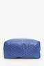 Goyardine Blue Canvas Saint Louis GM Tote With Pouch
