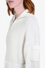 Canada Goose White Alpaca Wool Blend Zip Up Cardigan Size XS