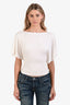 Reformation White Tie Short Sleeve Top Size XS