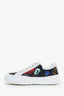 Fendi x Noel Fielding Black/White Graffiti Low Top Sneakers Size 9 Mens