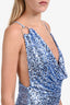 Peppermayo Blue Sequin 'Bohemian Bliss' Mini Dress Size 6