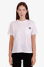 Off-White White Logo Patched Crewneck T-shirt Size M