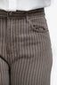 Reformation Grey Denim Striped Cropped Jeans Size 31