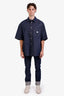 Gucci Dark Blue Tapered Leg Cuffed Jeans Size 32 Mens