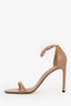 Stuart Weitzman Nude Patent Leather Strappy Heels Size 12