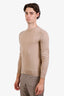 Ralph Lauren Purple Label Cream Cashmere Crewneck Sweater Size S Mens