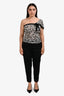 3.1 Phillip Lim Black Wool Cuffed Tapered Pants Size 10