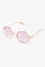 Chloe Gold/Cream '2134' Sunglasses