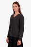Gucci Grey V-Neck Wool Sweater Size XL