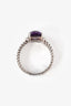 David Yurman Sterling Silver Amethyst Petite Wheaton Ring Size