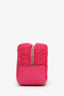 Saint Laurent Pink Leather Tweed Jamie Bouclé Cube Charm