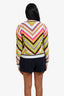 Missoni Boboli Multicolour Cotton Linen Zig Zag Knit Cardigan Size 42