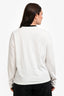 Miu Miu 2023 Black/White Embroidered Logo Long Sleeve T-Shirt Size M