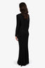 Roland Mouret Black Long Sleeve Maxi Dress Size 8 US