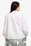 Weekend Max Mara White Puff Sleeve Button Up Shirt Size 10